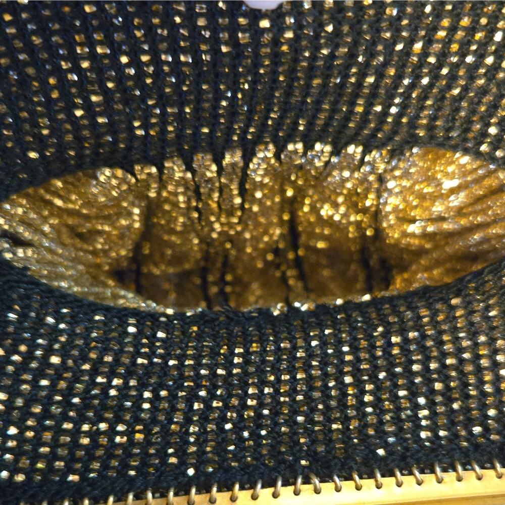Antique Art Deco Evening bag with compact - Picture 4 of 8